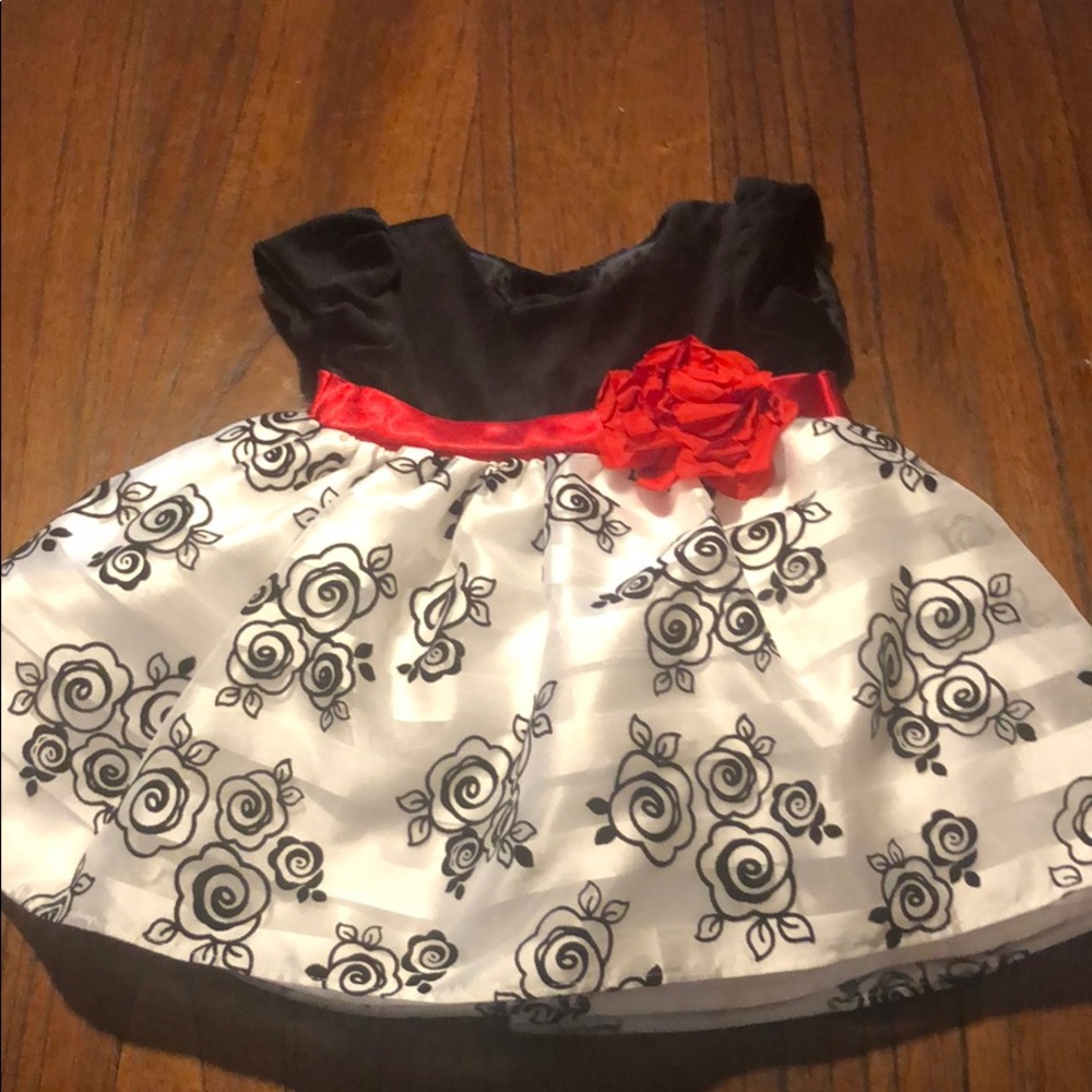 Holiday girl 12 month dress